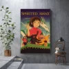 1pc Anime Movie Poster Good Quality Prints and Posters Spirited Away Vintage Room Home Cafe Decor - Spirited Away Store