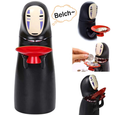 Anime Spirited Away No Face Man Model Figure Doll Piggy Bank Faceless Man Piggy Bank Can 1 - Spirited Away Store