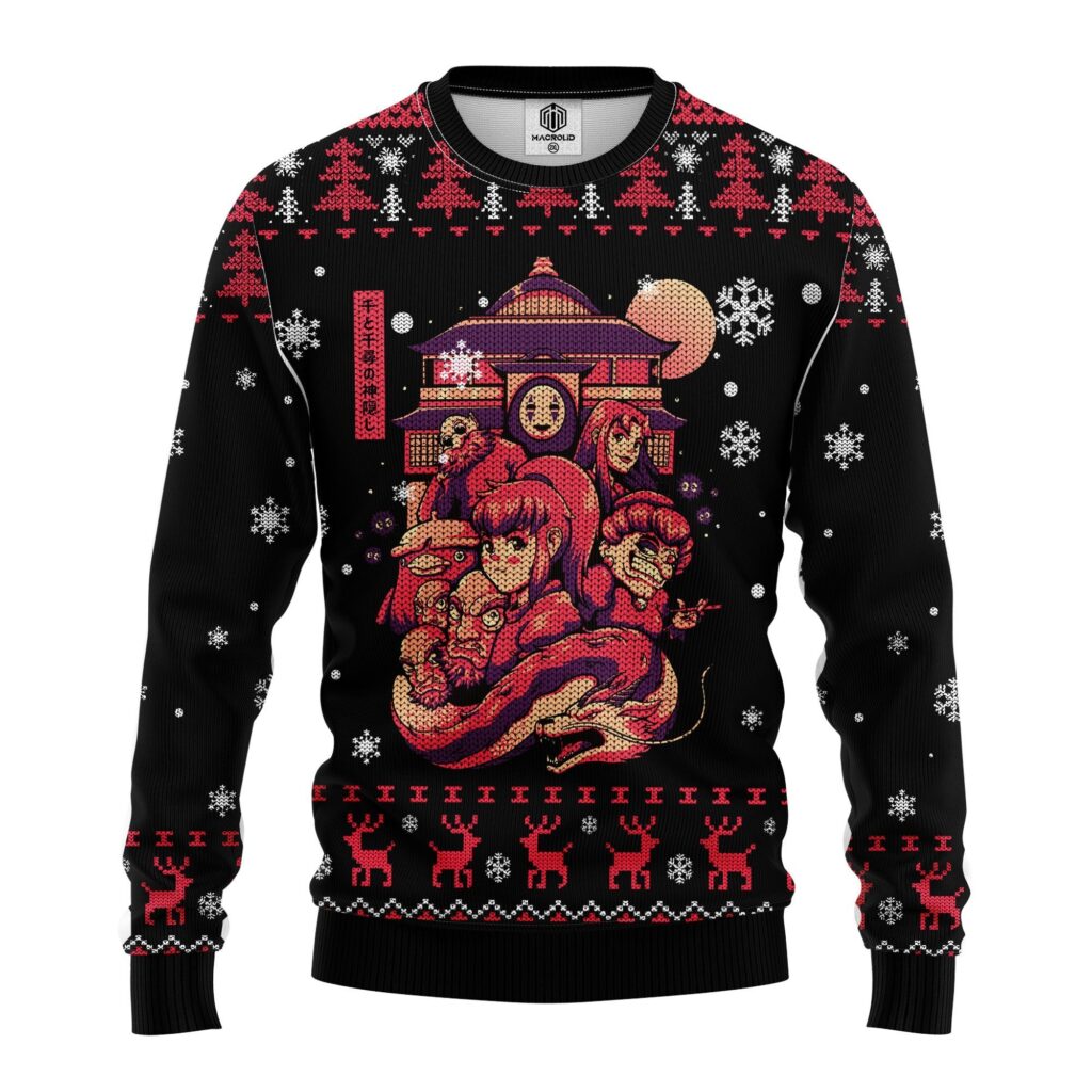 GhibliSpiritedAwayUglySweater1 - Spirited Away Store