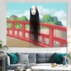 Japan Anime Spirited Away Tapestry Wall Hanging Sandy Beach Throw Rug Blanket Camping Travel Mattress Sleeping 9 - Spirited Away Store