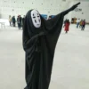 No Face Man Cos Spirited Away Cosplay Costume Mask Gloves Anime Miyazaki Hayao Faceless Cloak Coat 1 - Spirited Away Store