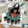 Spirited Away 3D Cartoon Anime HD Blanket Soft Throw Blanket for Home Bedroom Bed Sofa Picnic 3 - Spirited Away Store