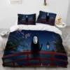 Spirited Away Cartoon Anime Comforter Bedding Set Duvet Cover Bed Set Quilt Cover Pillowcase King Queen 1 - Spirited Away Store