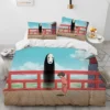 Spirited Away Cartoon Anime Comforter Bedding Set Duvet Cover Bed Set Quilt Cover Pillowcase King Queen 11 - Spirited Away Store