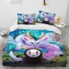 Spirited Away Cartoon Anime Comforter Bedding Set Duvet Cover Bed Set Quilt Cover Pillowcase King Queen 13 - Spirited Away Store