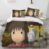 Spirited Away Cartoon Anime Comforter Bedding Set Duvet Cover Bed Set Quilt Cover Pillowcase King Queen 14 - Spirited Away Store