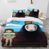 Spirited Away Cartoon Anime Comforter Bedding Set Duvet Cover Bed Set Quilt Cover Pillowcase King Queen 4 - Spirited Away Store