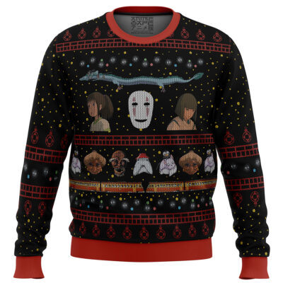 Studio Ghibli No Face Spirited Away men sweatshirt FRONT mockup - Spirited Away Store