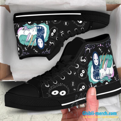 haku and no face chibi custom shoes fil - Spirited Away Store