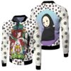 studio ghibli spirited away chihiro haku no face for anime fan fleece bomber jacketipfpo - Spirited Away Store