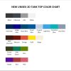 tank top color chart - Spirited Away Store