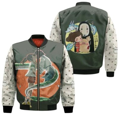 Spirited Away Popular Characters Bomber Jacket - Spirited Away Store