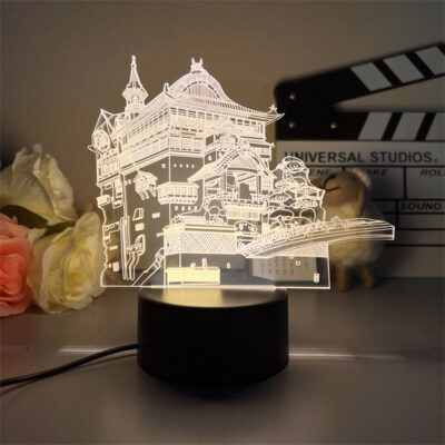 Spirited Away The Bathhouse 3D Led Lamp - Spirited Away Store